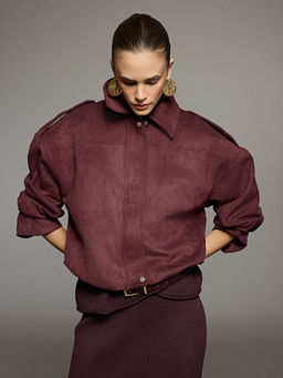 G?mlek Yaka Kad?n S?et G?r?n?ml? Ceket