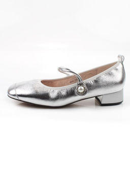 06-B69A-121C GREY/SILVER Туфли женские (натуральная кожа)