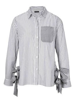 Блузка, черно-белая - Patrizia dini фото 2