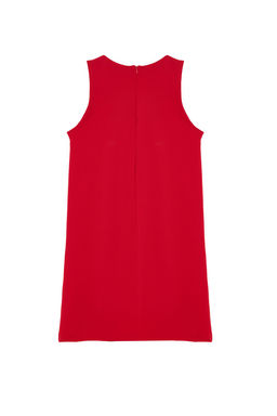 TRENDYOLMILLA Siyah Duz Kesim Kolsuz Bisiklet Yaka Mini Dokuma Elbise TWOSS19FG0063 фото 27