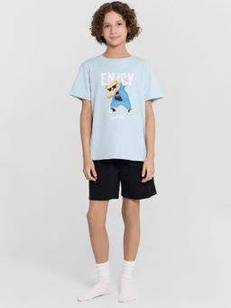 Комплект домашний для мальчиков с принтом и надписью Enjoy yourself
