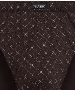 ATLANTIC 3MP-205 Трусы классика Check - набор 3 шт. океан + темно-синий + коричневый  фото 6