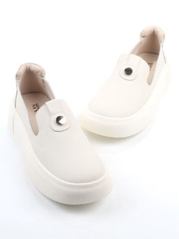 03-M37-15 MILK Полуботинки женские (натуральная кожа)