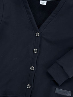 Кардиган на пуговицах 22-1757 черный - Mini maxi фото 7