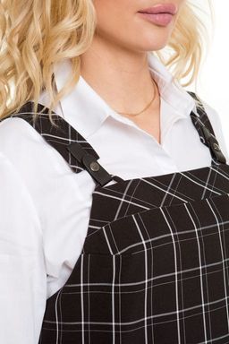Сарафан 913 клетка на черном - Novita фото 5