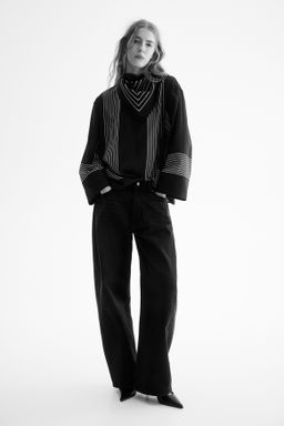 Blusa con pa?uelo decorativo - H&m фото 2