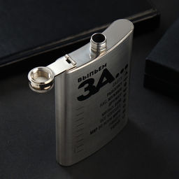 Фляжка «Выпьем за...», 270 мл, серебристая