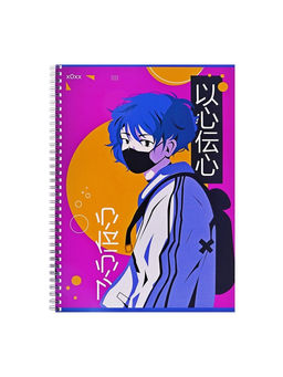 Набор тетрадей Calligrata «Аниме.Парень киберпанк», А4, 2 штуки, 96 листов, обложка из мелованного картона, отделка из твин-лака