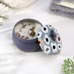 Ароматическая свеча в банке Французская лаванда, из соевого воска с сухоцветом, 4.5?6 см, 80 г - Богатство аромата фото 2