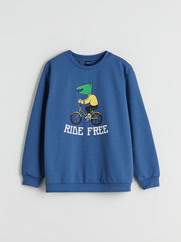 Bisiklet Yaka Erkek ?ocuk Sweatshirt