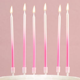 Свечи в торт В твой особенный день, розовые, 6 шт. - Страна карнавалия фото 2