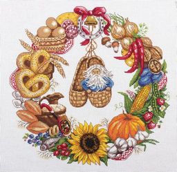Набор для вышивания PANNA SO-1578 Венок изобилия 32 х 32 см