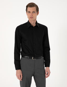 Siyah Slim Fit Uzun Kollu Basic G_mlek - Pierre cardin фото 3