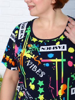 IV-CAPRIZ Взрыв - футболка темно-синий