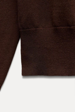 PLAIN KNIT CARDIGAN WITH GOLD BUTTONS - Zara фото 6