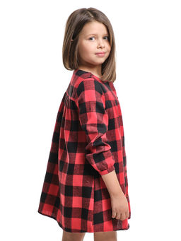 Платье для девочки UD 8069 синяя клетка - Mini maxi фото 11