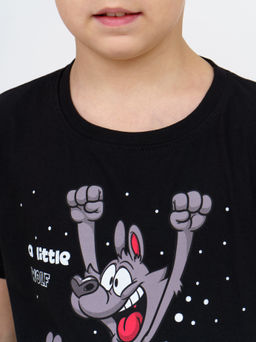 М28/1Д Пижама детская "Волк/черный"