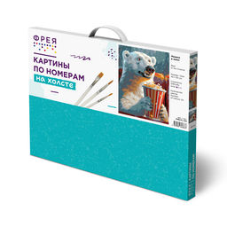 ФРЕЯ PNB/PL-335 Набор для раскрашивания по номерам 50 х 40 см Мишка в кино