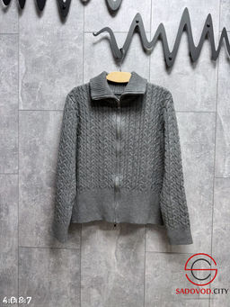 Теплый кардиган-косичка на молнии - Bruno фото 3