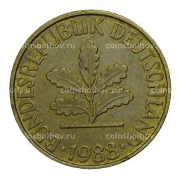 10 пфеннигов 1988 года F Германия