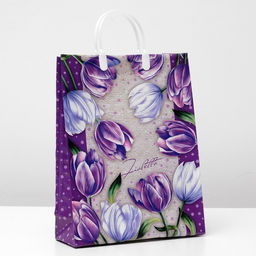 Цена за 10 шт. Пакет Фиолетто, мягкий пластик, 30?40 см, 150 мкм