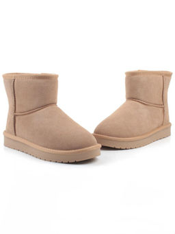 04-PF5854-3 BEIGE Угги женские (натуральная замша, 100% шерсть)