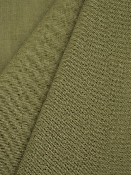 Бязь цв.Оливковый хаки, ш.1.5м, хлопок-100%, 142гр/м.кв