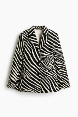 Blazer de botonadura sencilla en sarga