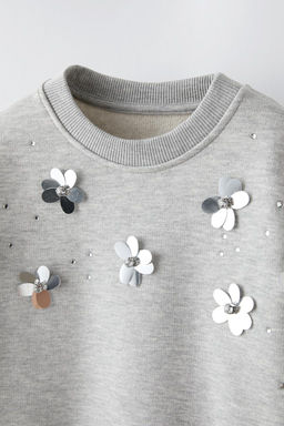 3D FLORAL SWEATSHIRT - Zara фото 3
