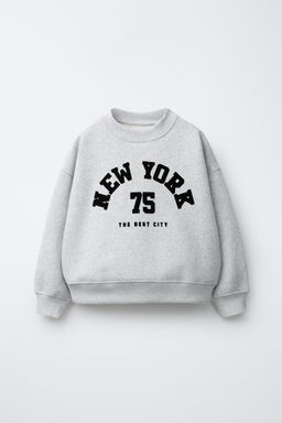 FLOCK SLOGAN SWEATSHIRT