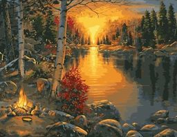 Костер у реки