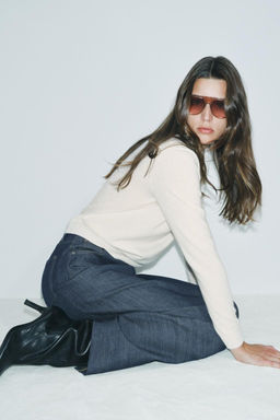 PLAIN KNIT 100% CASHMERE SWEATER - Zara фото 3