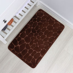 Коврик для ванной и туалета SAVANNA Memory foam, 50?80 см, коричневый  фото 3