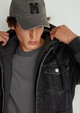 Jerry Kolej Koyu Gri Jean Ceket - Mavi фото 6