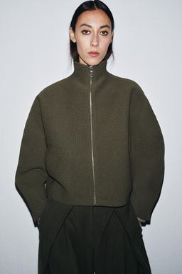 KNIT ZIP-UP JACKET - Zara фото 2