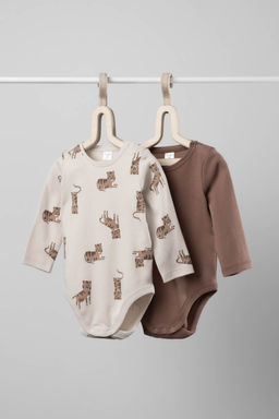 CROCKID, Полукомбинезон. Цвет: холодный какао, тигриная семья