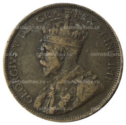 Монета 1 цент 1918 года Канада