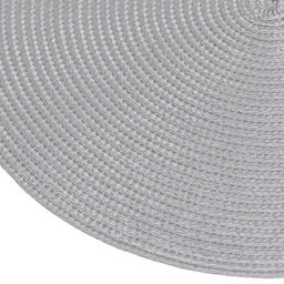 Салфетка для сервировки (мат на стол) 38см, круглая, стальная, Y6-2538 (326267) /DANIKS/  фото 2