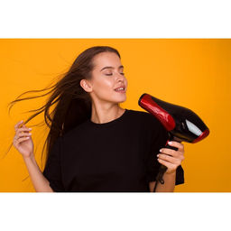 Фен Luazon LGE-004, 3800 Вт, 2 скорости, 3 температурных режима, красно-чёрный