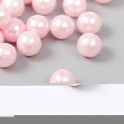 Бусины для творчества пластик «Нежно-розовый», набор 20 г, d=1.1 см