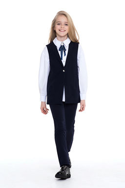 Школьный жилет для девочки Mooriposh, модель 1107/1