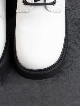 01-GZ6190-L61 WHITE Ботинки демисезонные женские (натуральная кожа) - Фабричный китай фото 10