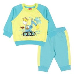CRB wear/CWB 9886 комплект ясельный (джемпер, брюки), салатовый-голубой/Ex.Cherubino