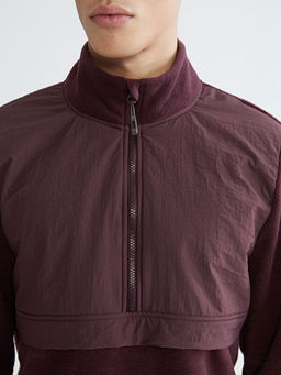 Dik Yaka Uzun Kollu Polar Erkek Sweatshirt