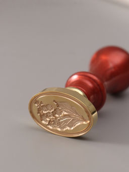 Печать для сургуча с пластиковой ручкой «Жуткий ландыш», 6.3×3×2 см