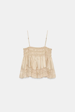 TOP SATINADO ENCAJE / Vis?n - Zara фото 9
