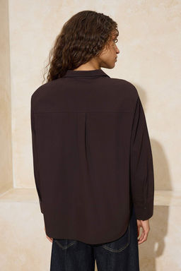 Trendyol Studio Beyaz Ayarlanabilir Oversize Asimetrik Pamuklu Poplin Gomlek TWOAW26GO00106