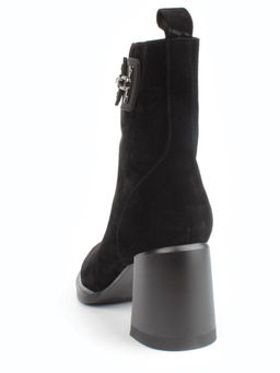 04-M3-L811 BLACK Ботинки зимние женские (натуральная замша, натуральный мех)