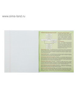 Тетрадь предметная Неон, 48 листов в клетку Биология, со справочным материалом, обложка мелованный картон, УФ-лак, блок офсет - Calligrata фото 8