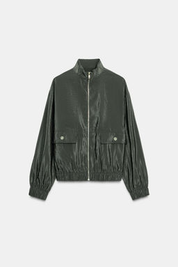 HIGH-NECK BOMBER JACKET - Zara фото 4
